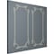 Ekena Millwork 31-in. W x 62-in. H Tirana Panel Moulding Kit Double Panel PMLKTI31X62B - alternate 3
